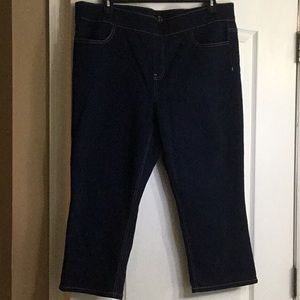 Dark denim jeans